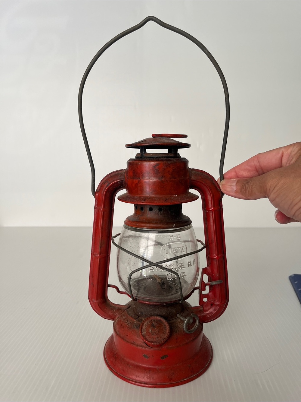 Vintage Dietz Comet Kerosene Red Lantern